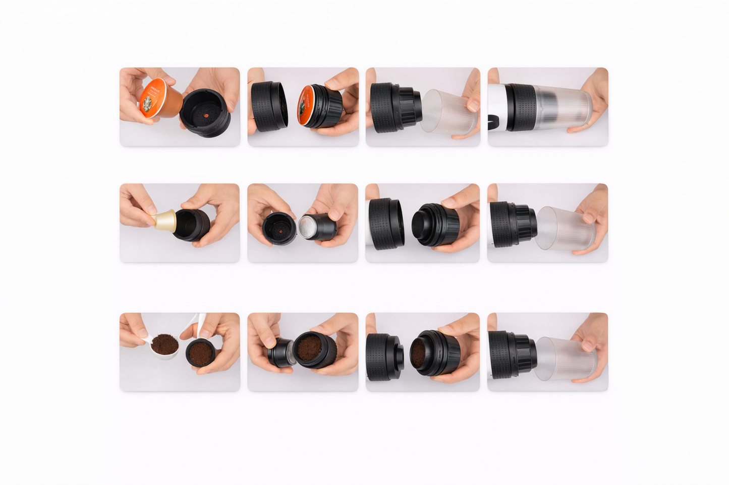 Cafetera portátil 3 en 1